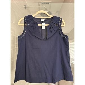 GAP SLEEVELESS TOP - DARK BLUE - SIZE S